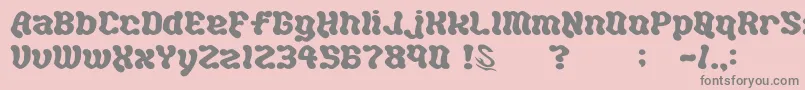 gomarice hot chocolate Font – Gray Fonts on Pink Background