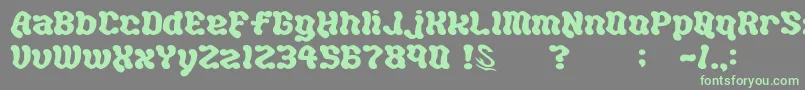 gomarice hot chocolate Font – Green Fonts on Gray Background
