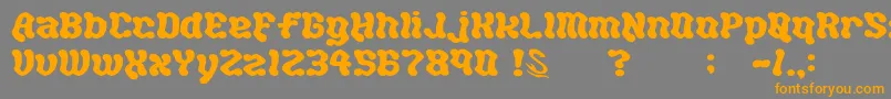 gomarice hot chocolate Font – Orange Fonts on Gray Background