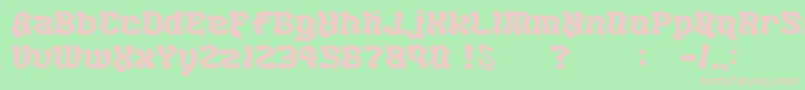 gomarice hot chocolate Font – Pink Fonts on Green Background