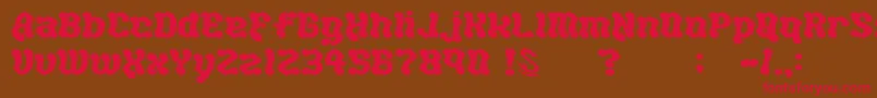 gomarice hot chocolate Font – Red Fonts on Brown Background