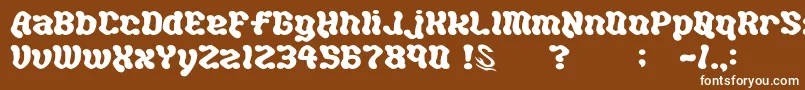 gomarice hot chocolate Font – White Fonts on Brown Background