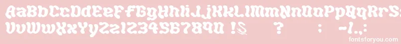 gomarice hot chocolate Font – White Fonts on Pink Background