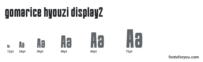 Gomarice hyouzi display2 Font Sizes