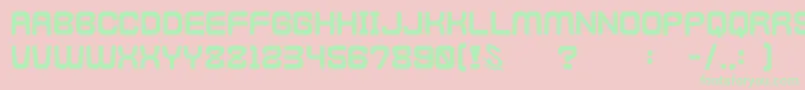 gomarice kamone 4 Font – Green Fonts on Pink Background