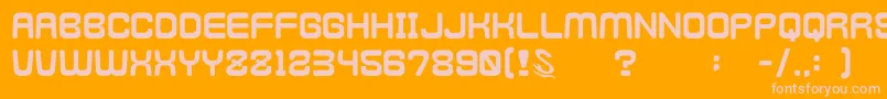 gomarice kamone 4 Font – Pink Fonts on Orange Background