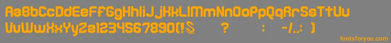 gomarice kamone 6 Font – Orange Fonts on Gray Background