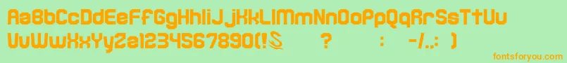 More about gomarice kamone 6 Font gomarice kamone 6 Font – Orange Fonts on Green Background