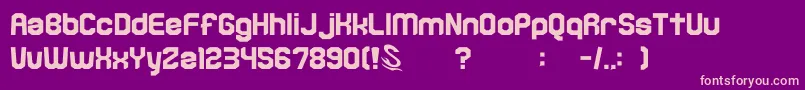 gomarice kamone 6-Schriftart – Rosa Schriften auf violettem Hintergrund