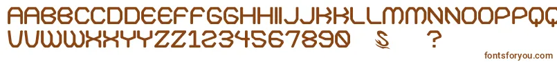 Шрифт gomarice kamone 7 – коричневые шрифты на белом фоне