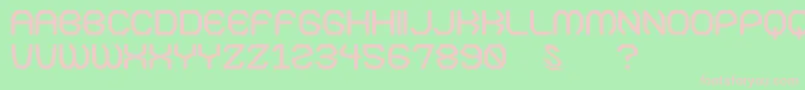 gomarice kamone 7 Font – Pink Fonts on Green Background