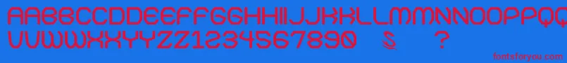 Шрифт gomarice kamone 7 – красные шрифты на синем фоне