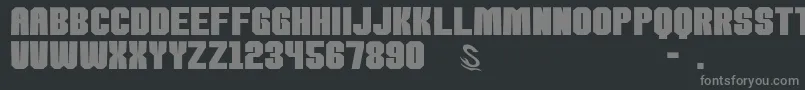 gomarice kamone 8 Font – Gray Fonts on Black Background