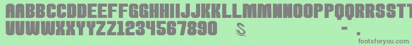Saiba mais sobre a fonte gomarice kamone 8 Fonte gomarice kamone 8 – fontes cinzas em um fundo verde