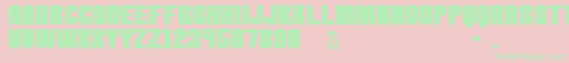 gomarice kamone 8 Font – Green Fonts on Pink Background