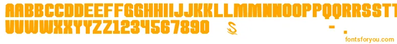 gomarice kamone 8 Font – Orange Fonts on White Background
