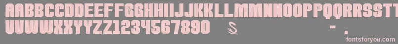 gomarice kamone 8 Font – Pink Fonts on Gray Background