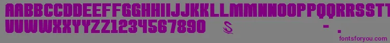 gomarice kamone 8 Font – Purple Fonts on Gray Background