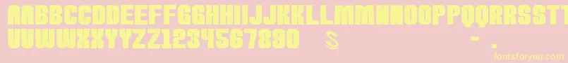 gomarice kamone 8 Font – Yellow Fonts on Pink Background