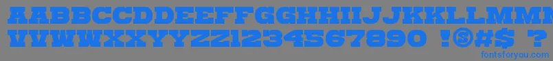 gomarice katamari serif Font – Blue Fonts on Gray Background