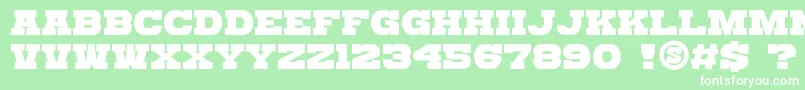 gomarice katamari serif Font – White Fonts on Green Background