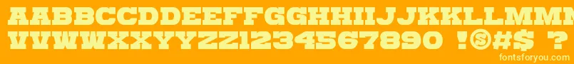 More about gomarice katamari serif Font gomarice katamari serif Font – Yellow Fonts on Orange Background