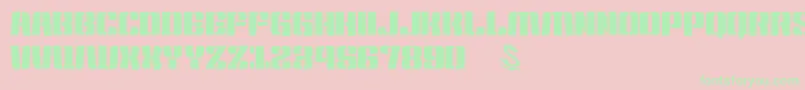 Подробнее о шрифте gomarice kensuco stencil Шрифт gomarice kensuco stencil – зелёные шрифты на розовом фоне