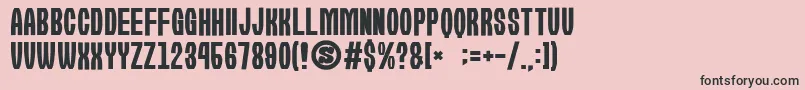 gomarice kirie fu Font – Black Fonts on Pink Background