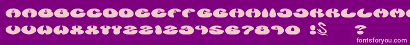 gomarice manzyu Font – Pink Fonts on Purple Background
