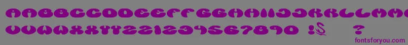 gomarice manzyu Font – Purple Fonts on Gray Background