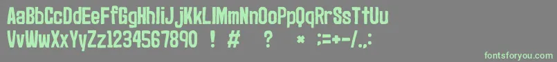 gomarice marker2 Font – Green Fonts on Gray Background