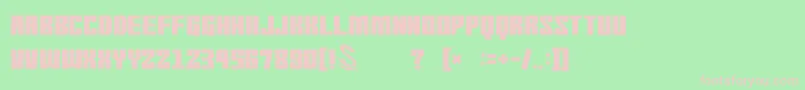 gomarice morning wasabi Font – Pink Fonts on Green Background