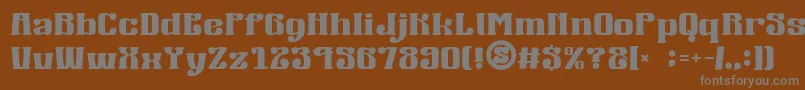 Шрифт gomarice mucha wo minagara milk tea – серые шрифты на коричневом фоне