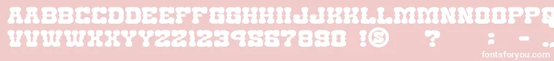 gomarice nantoka western-Schriftart – Weiße Schriften auf rosa Hintergrund