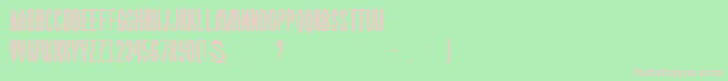 gomarice omotenashi Font – Pink Fonts on Green Background