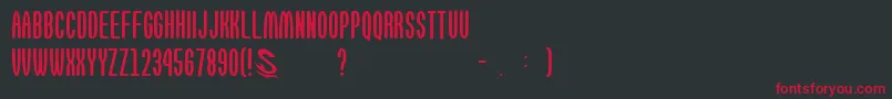 gomarice omotenashi Font – Red Fonts on Black Background