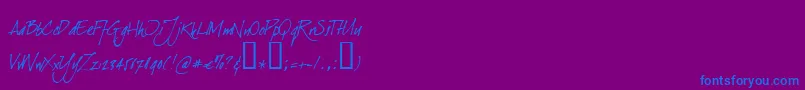 fuente DearjoeItalic – Fuentes Azules Sobre Fondo Morado