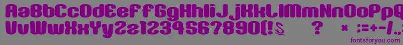 gomarice sikakusimen-Schriftart – Violette Schriften auf grauem Hintergrund