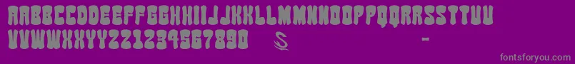 gomarice soy sauce junky Font – Gray Fonts on Purple Background