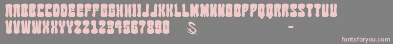 gomarice soy sauce junky-Schriftart – Rosa Schriften auf grauem Hintergrund