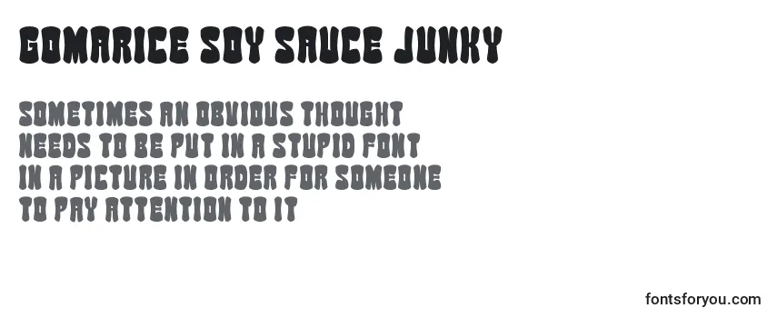 Review of the Gomarice soy sauce junky Font