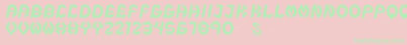 gomarice steel boy Font – Green Fonts on Pink Background