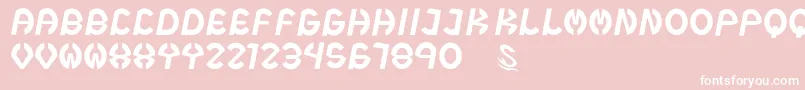 gomarice steel boy Font – White Fonts on Pink Background