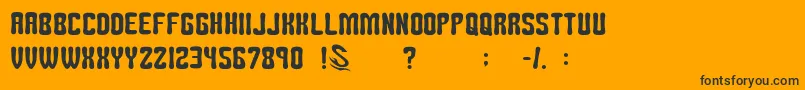 fuente gomarice tomipop – Fuentes Negras Sobre Fondo Naranja