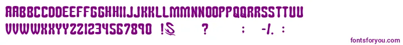 gomarice tomipop Font – Purple Fonts on White Background