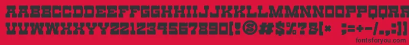 gomarice toy block maestro Font – Black Fonts on Red Background