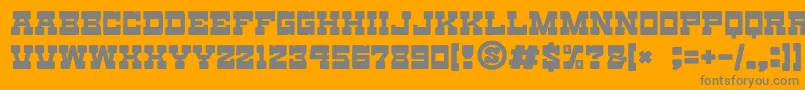 gomarice toy block maestro Font – Gray Fonts on Orange Background