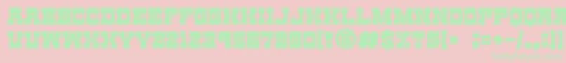 gomarice toy block maestro Font – Green Fonts on Pink Background