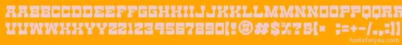 gomarice toy block maestro Font – Pink Fonts on Orange Background