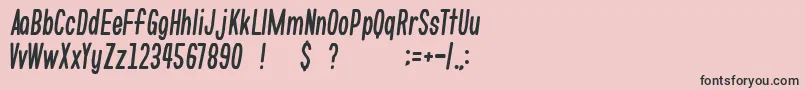 gomarice whats love Font – Black Fonts on Pink Background